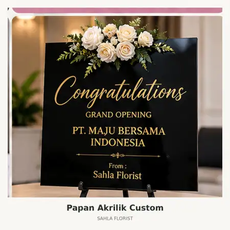 Papan Bunga Akrilik Purwakarta Kota